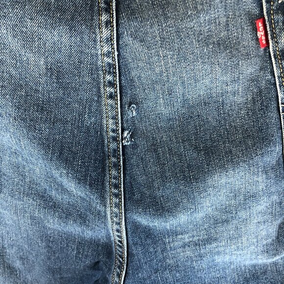 Levis Mens Jeans 541 Athletic Taper Fit 52x32 HEMMED Actual 51x29 - Picture 5 of 8
